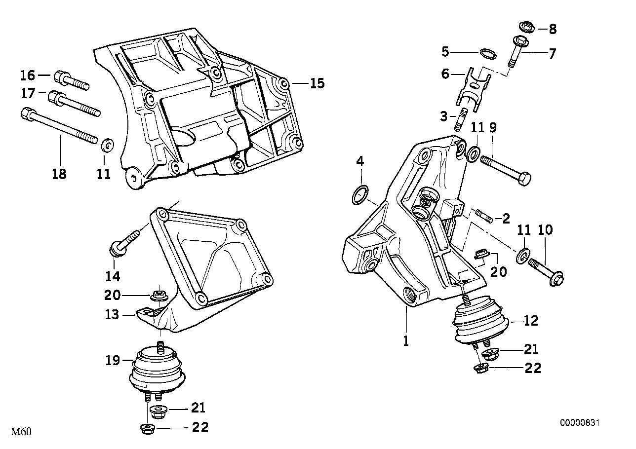 Motoraufhängung/Motordämpfer