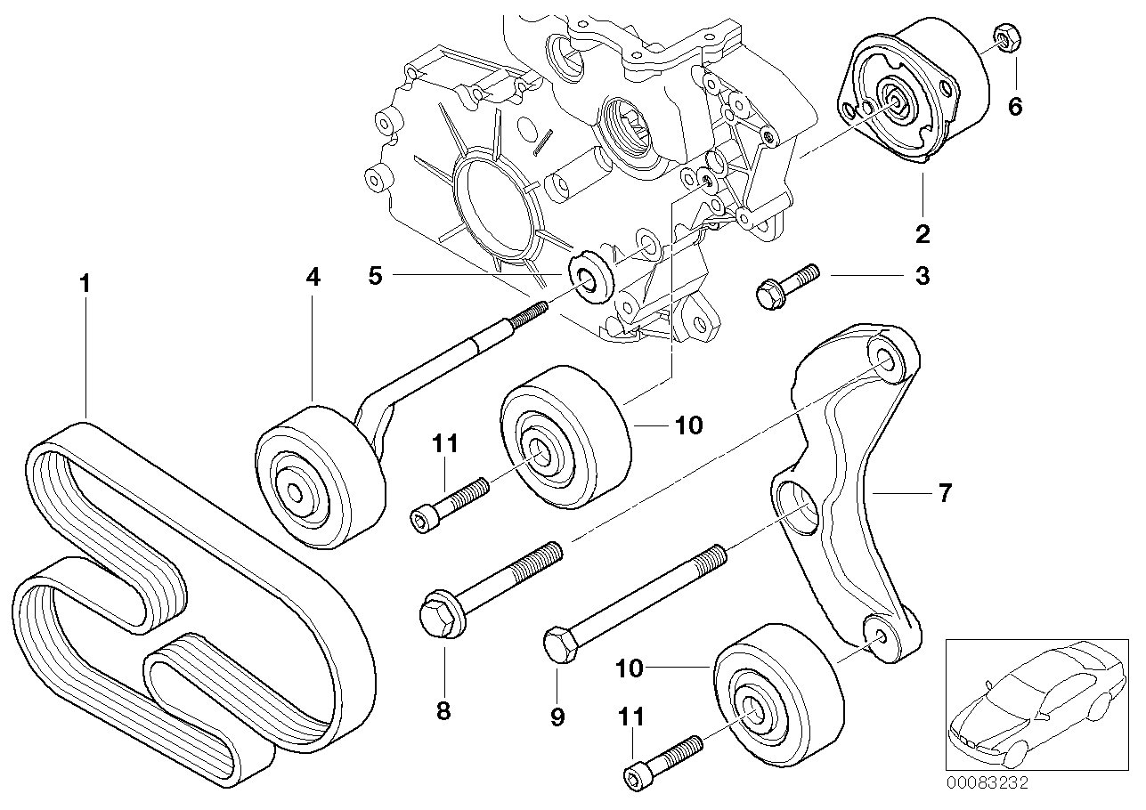 ウォーターポンプ/オルタネーター用ベルト