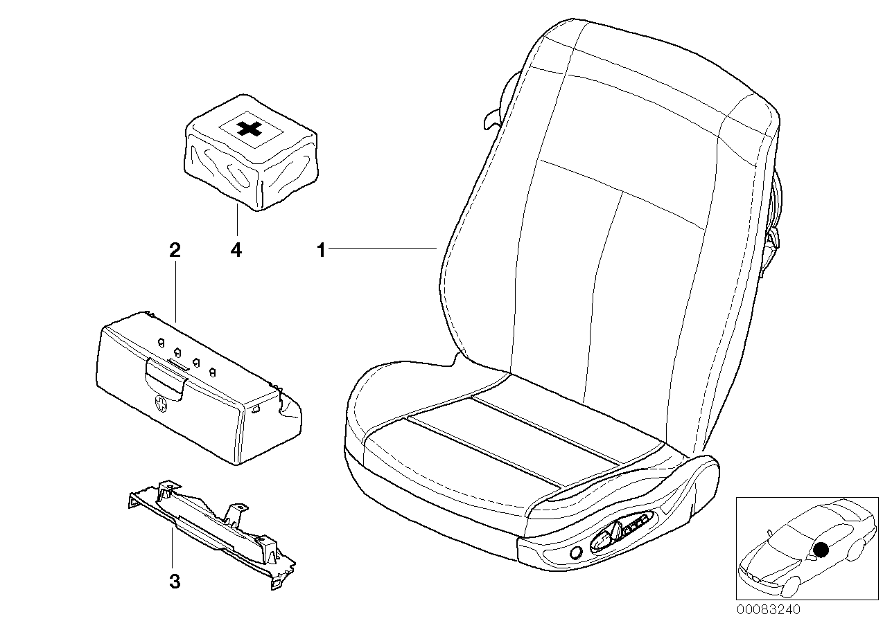 Siège avant complet