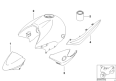 Painted parts 832 Bronzit