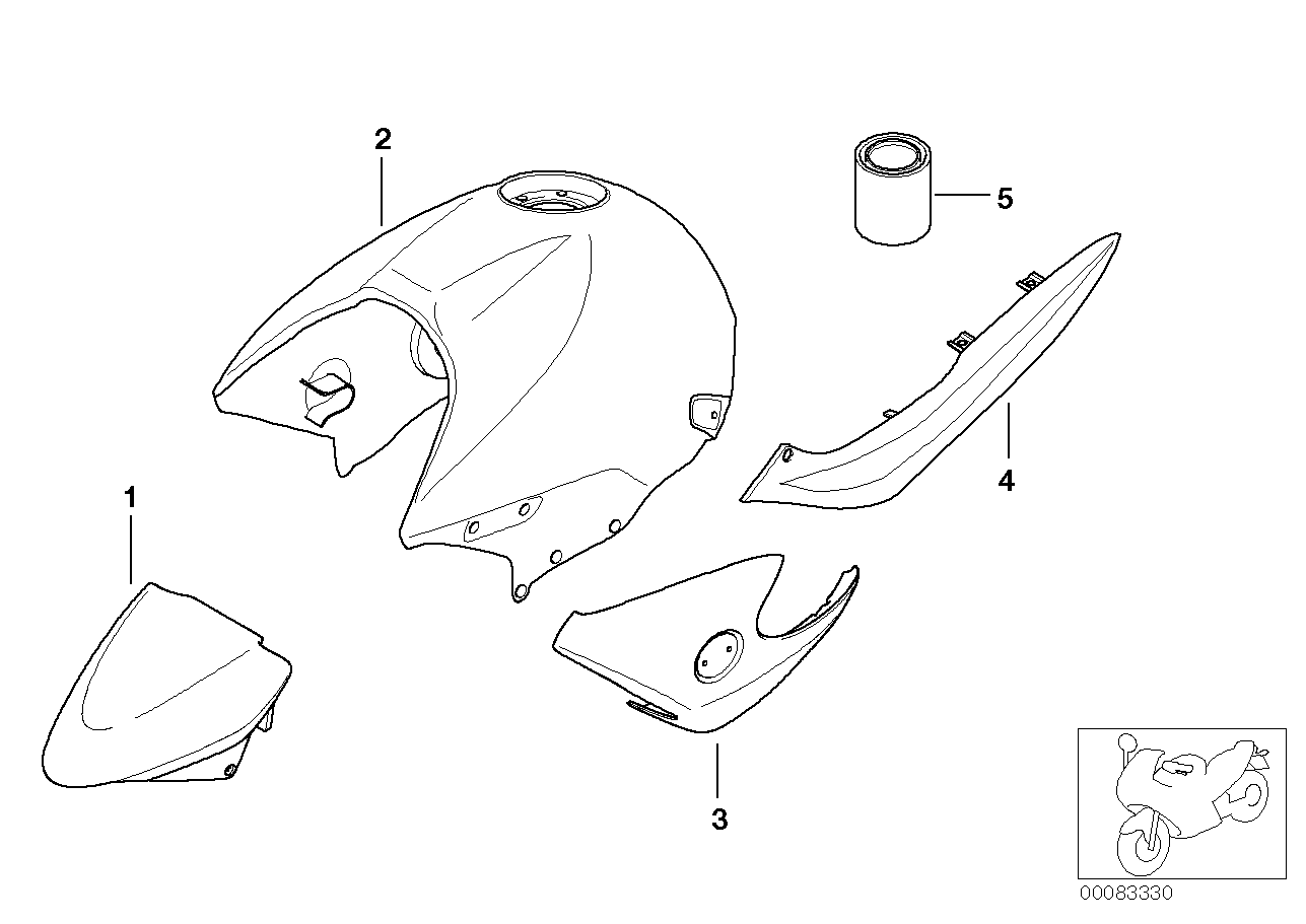 Painted parts, 796 atlantablau