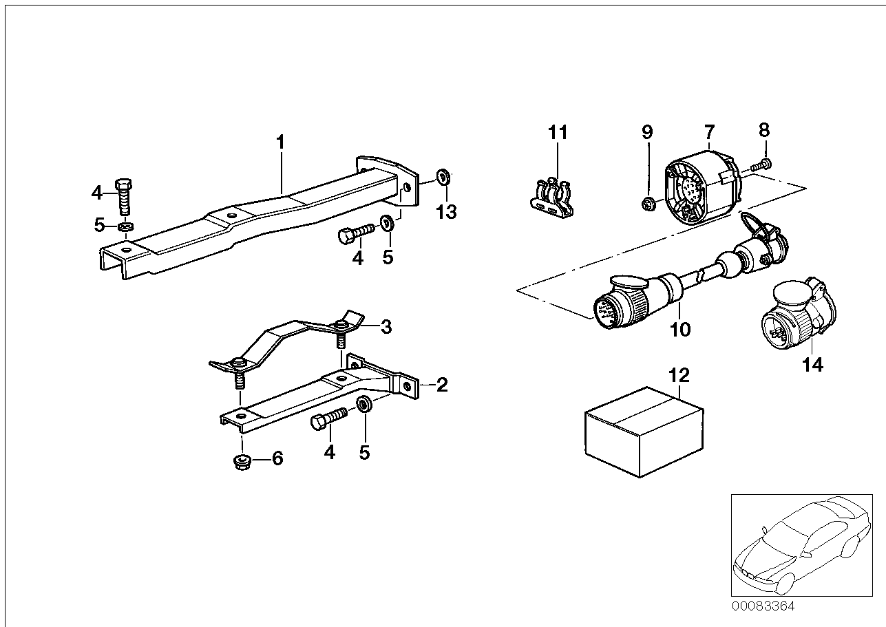 Aanhanginstallatie/elektr.aanbouwdelen