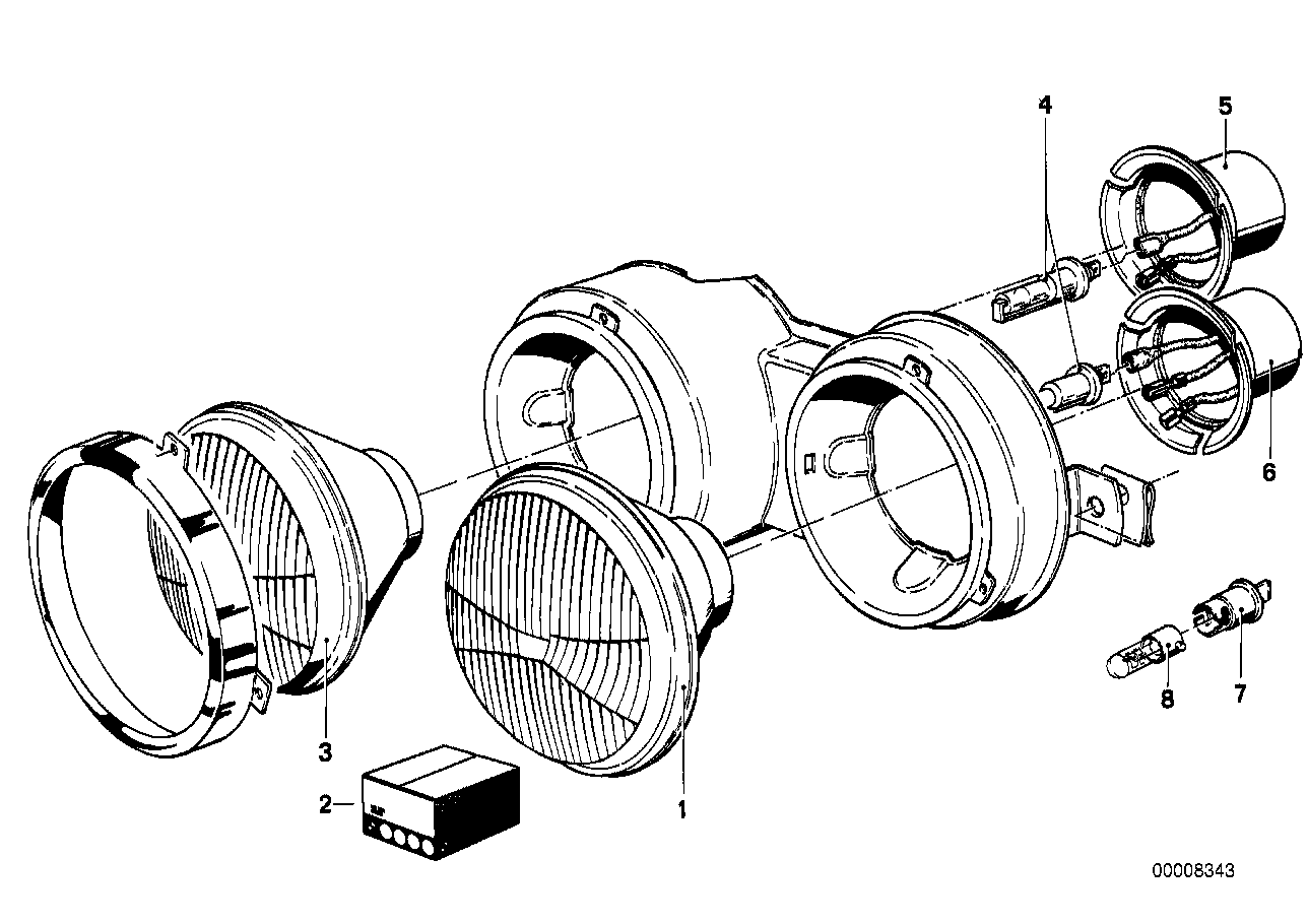 Piezas sueltas para faro