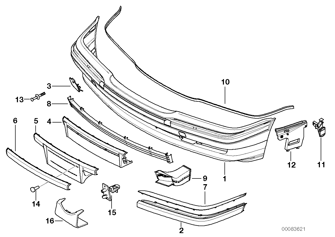 Garniture avant