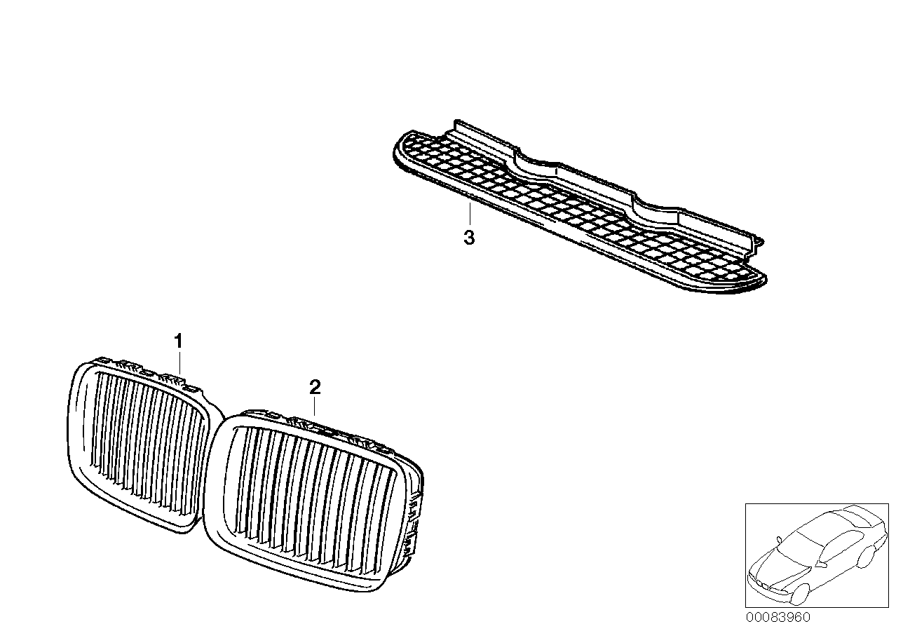 Äussere Blenden / Ziergitter