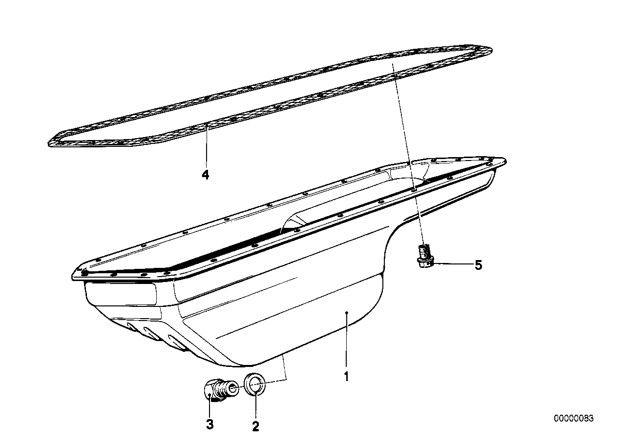 Oil pan/oil level indicator