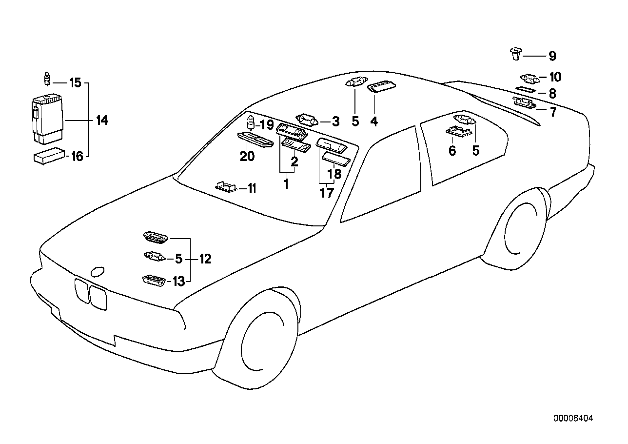 Различные огни