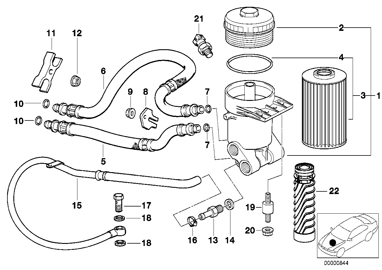 Lubrication system-Oil filter