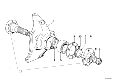Arbol deleje trasera/soporte de rueda