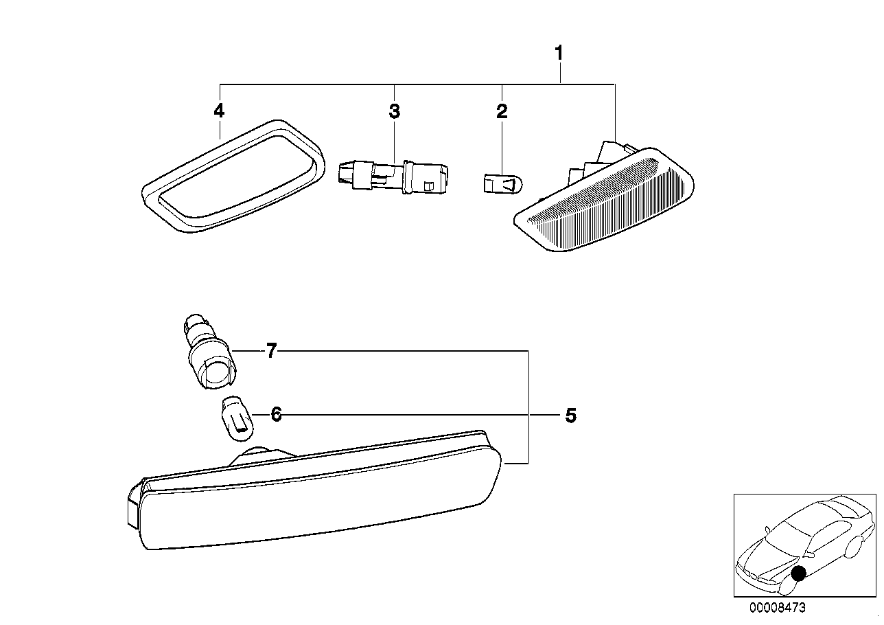 Дополнительные/боковые габаритные фонари