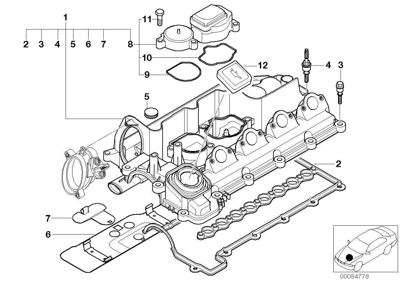 Cylinder head cover