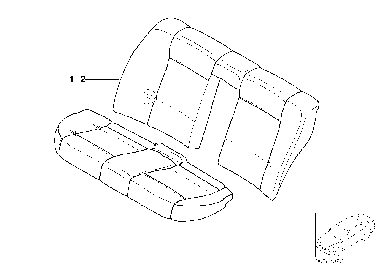 Individuální potah sedadlo zadní kůže N6