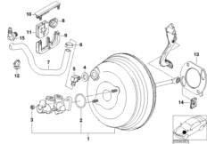 Power brake unit depression