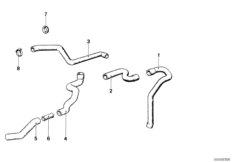 Water hose inlet/outlet