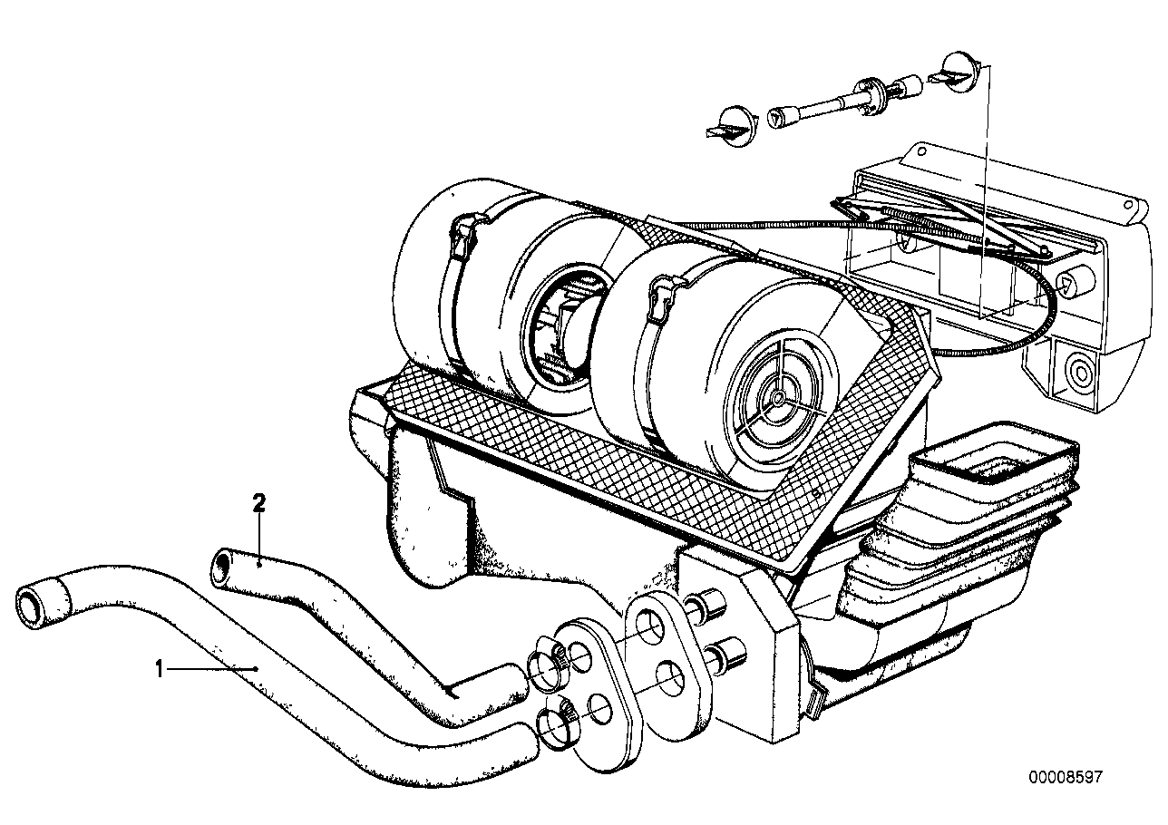 Water hose inlet/outlet