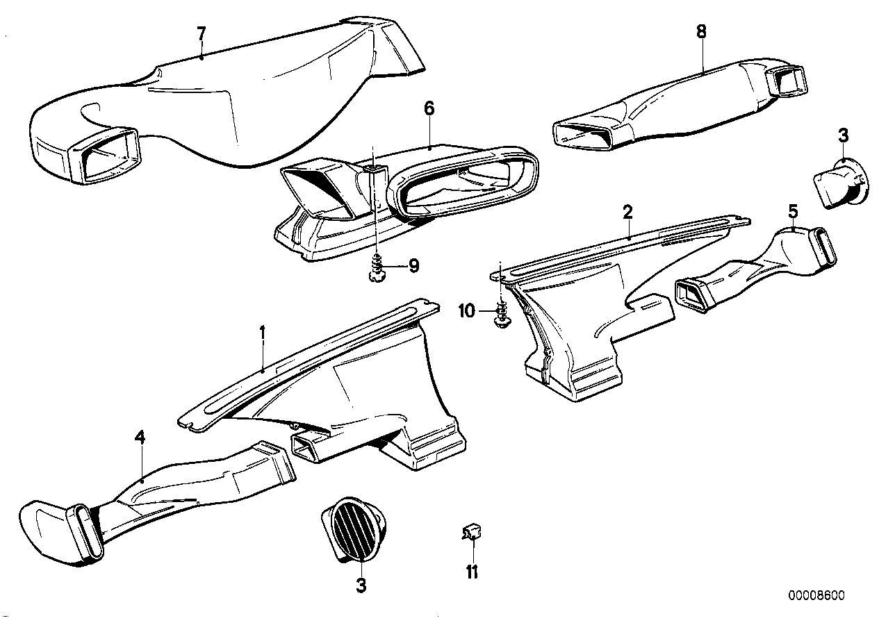 Outflow nozzles/covers