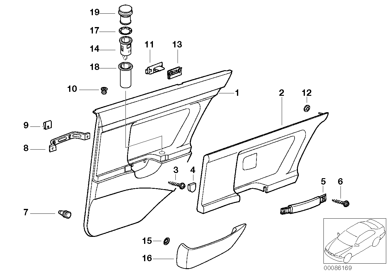 Türverkleidung hinten