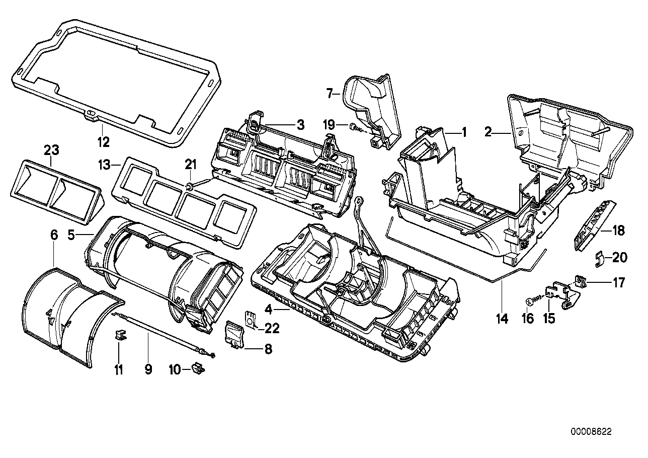 Gehäuseteile Heizung/Mikrofiltergerät