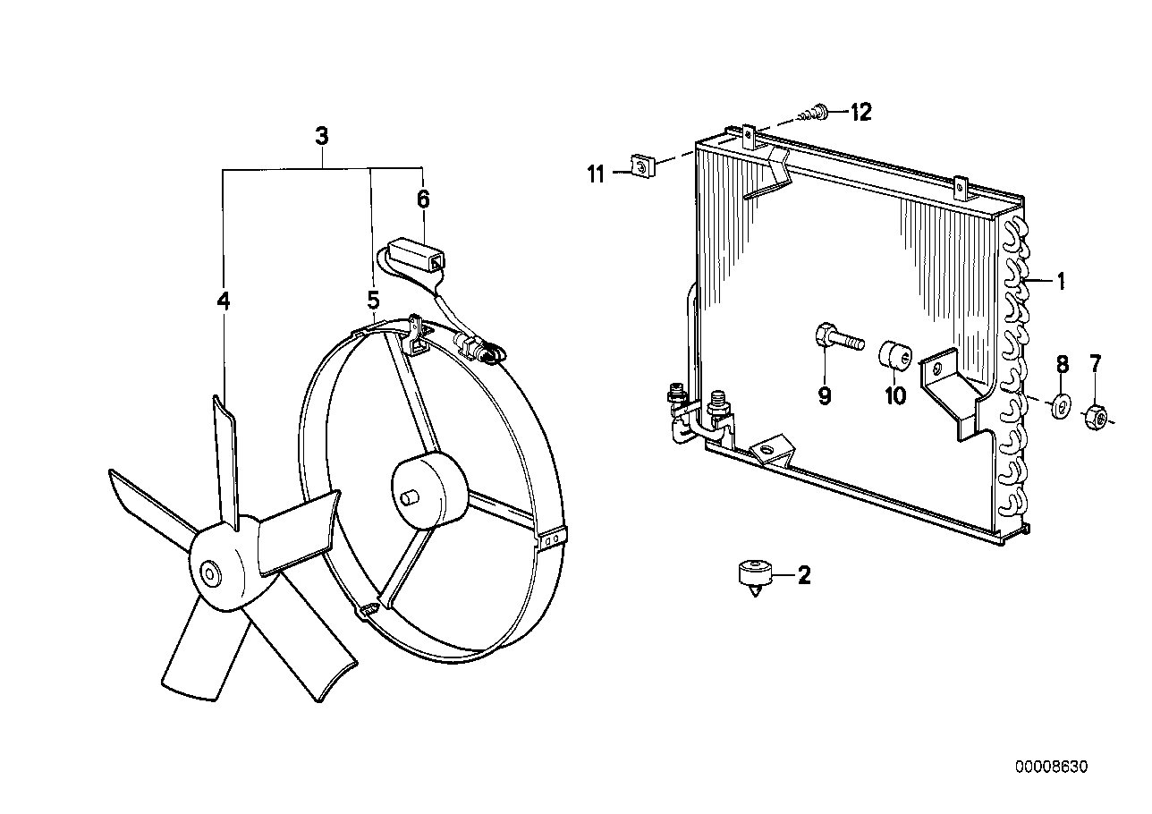 Condensatore d.condizion./soffiante supp