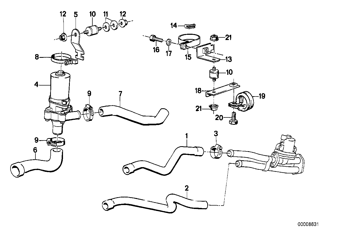 Zusatzwasserpumpe/Wasserschlauch