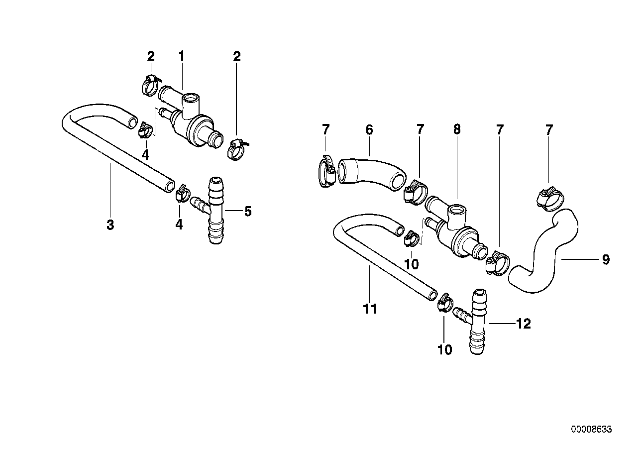 Extra thermostat/vattenslang