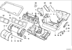 Housing parts automatic air conditioning