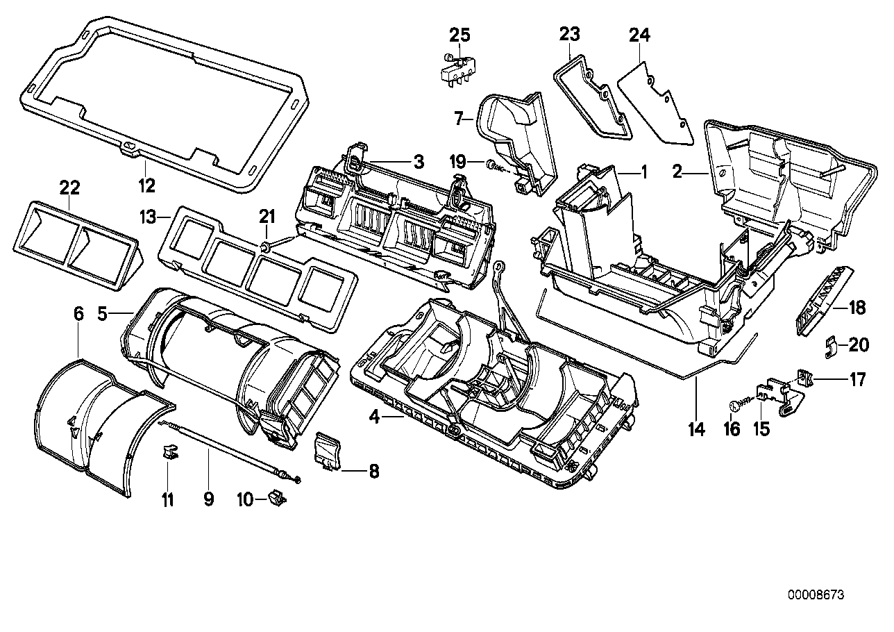 Housing parts - air conditioning