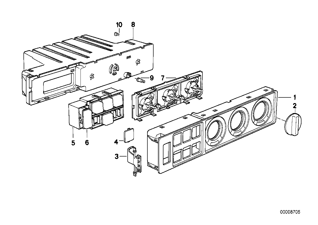 Painel de comandos chaufagem Siemens