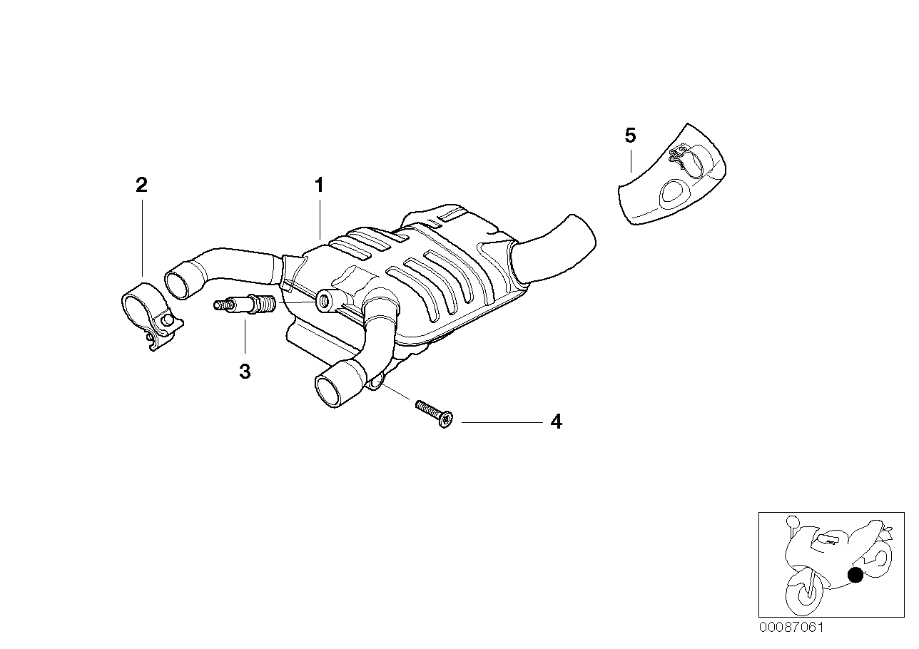 Exhaust system parts with mounting