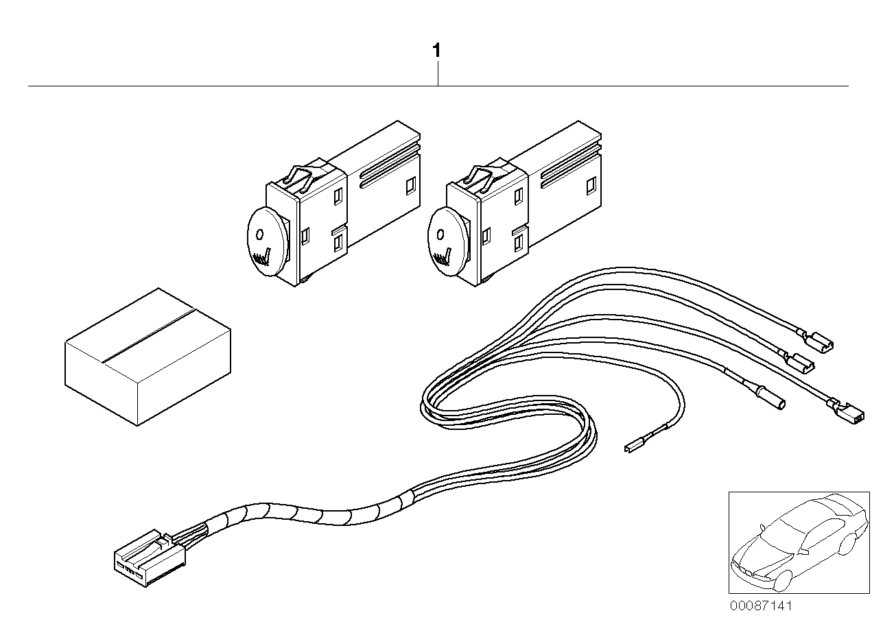 Kit de chauffage siege avant