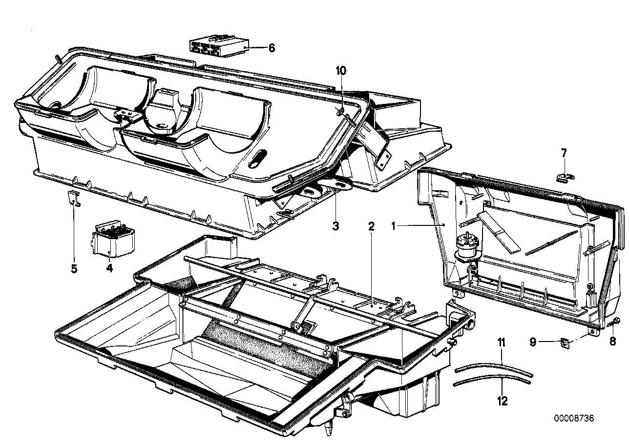 Carcasa calefacción Behr