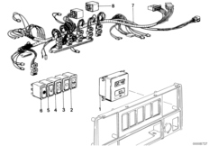 Heater-switch panel/wiring set