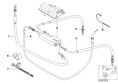 Bowdenkabel/kabelfördelare