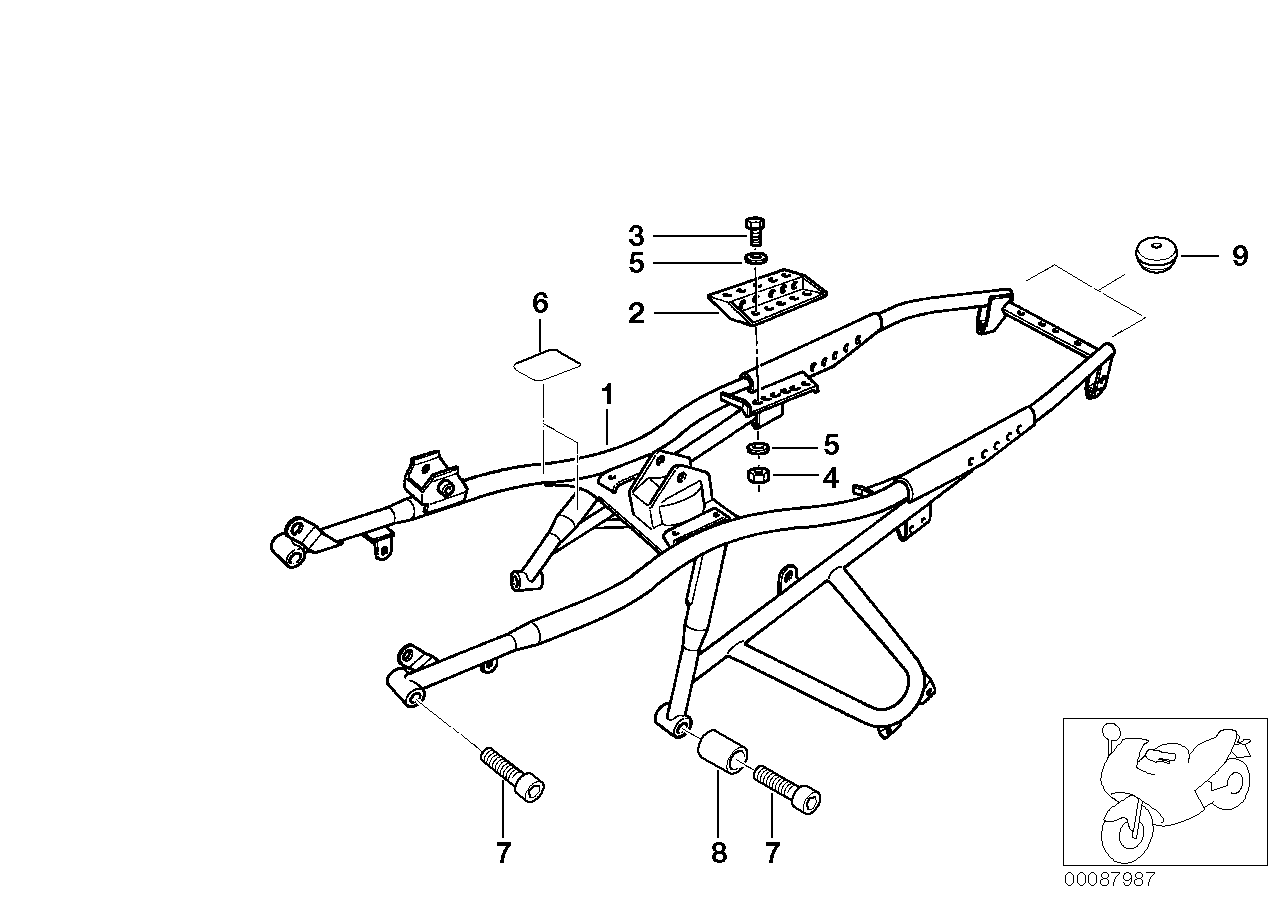 Quadro traseiro