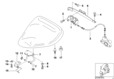 Mount.parts, locking mech.driver's seat