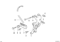 Air cond.compressor-supporting bracket