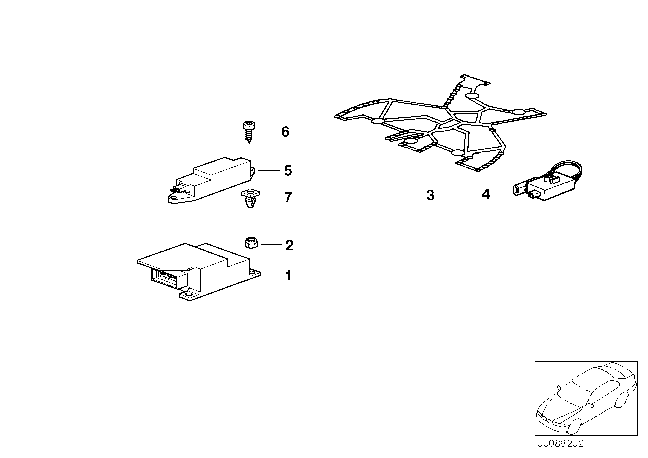 Pièces électriques d'airbag