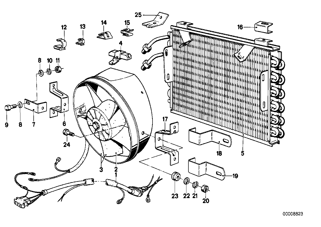 Kondensator klimatyzacji /wentyl. dod.