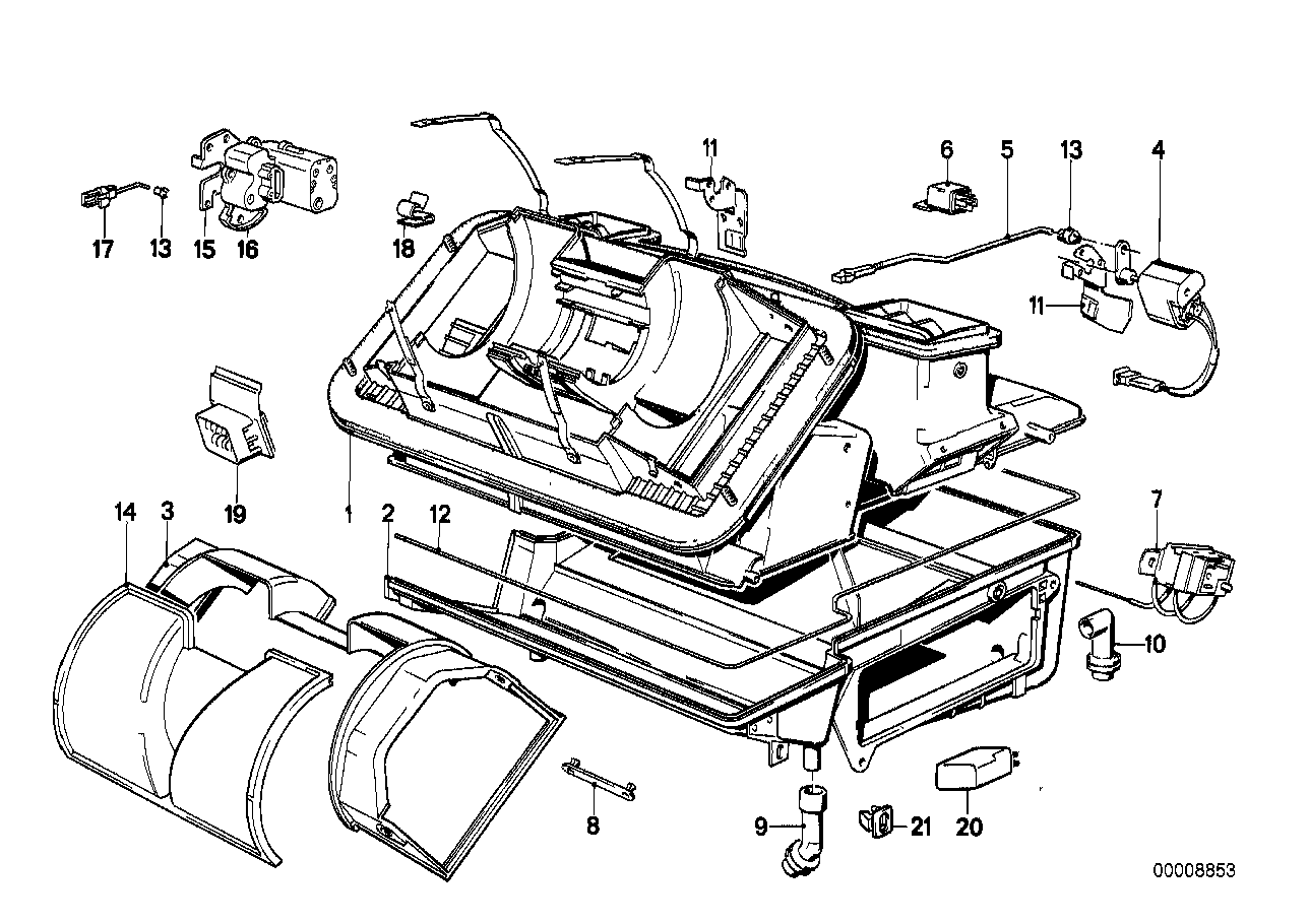 Air conditioning unit parts