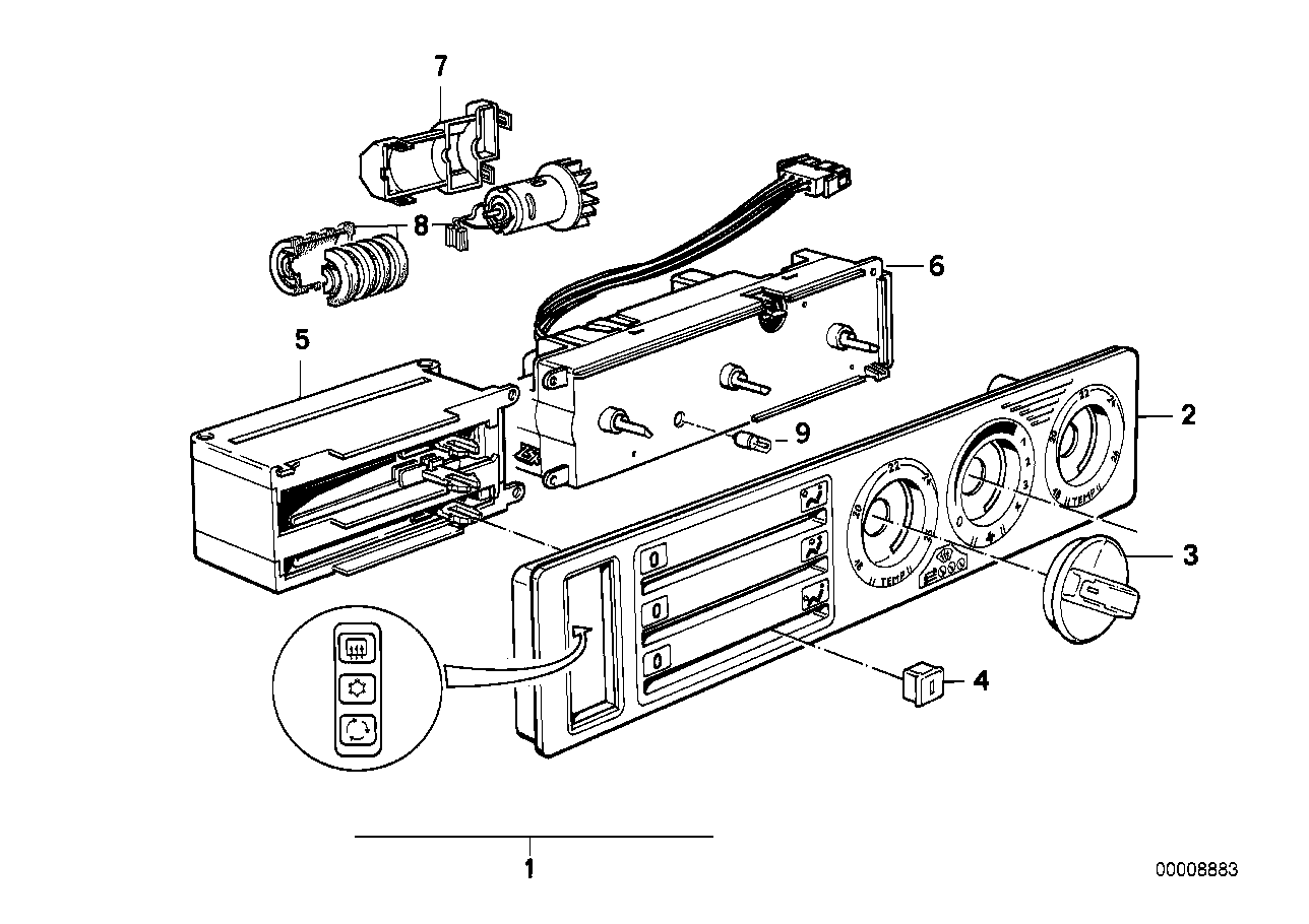 Commande de climatiseur avec microfiltre