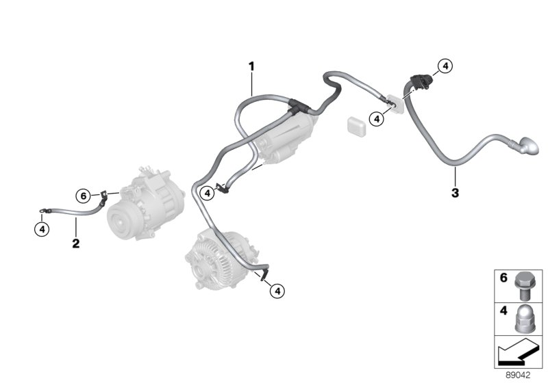 Batterikabel/kabel startmotor