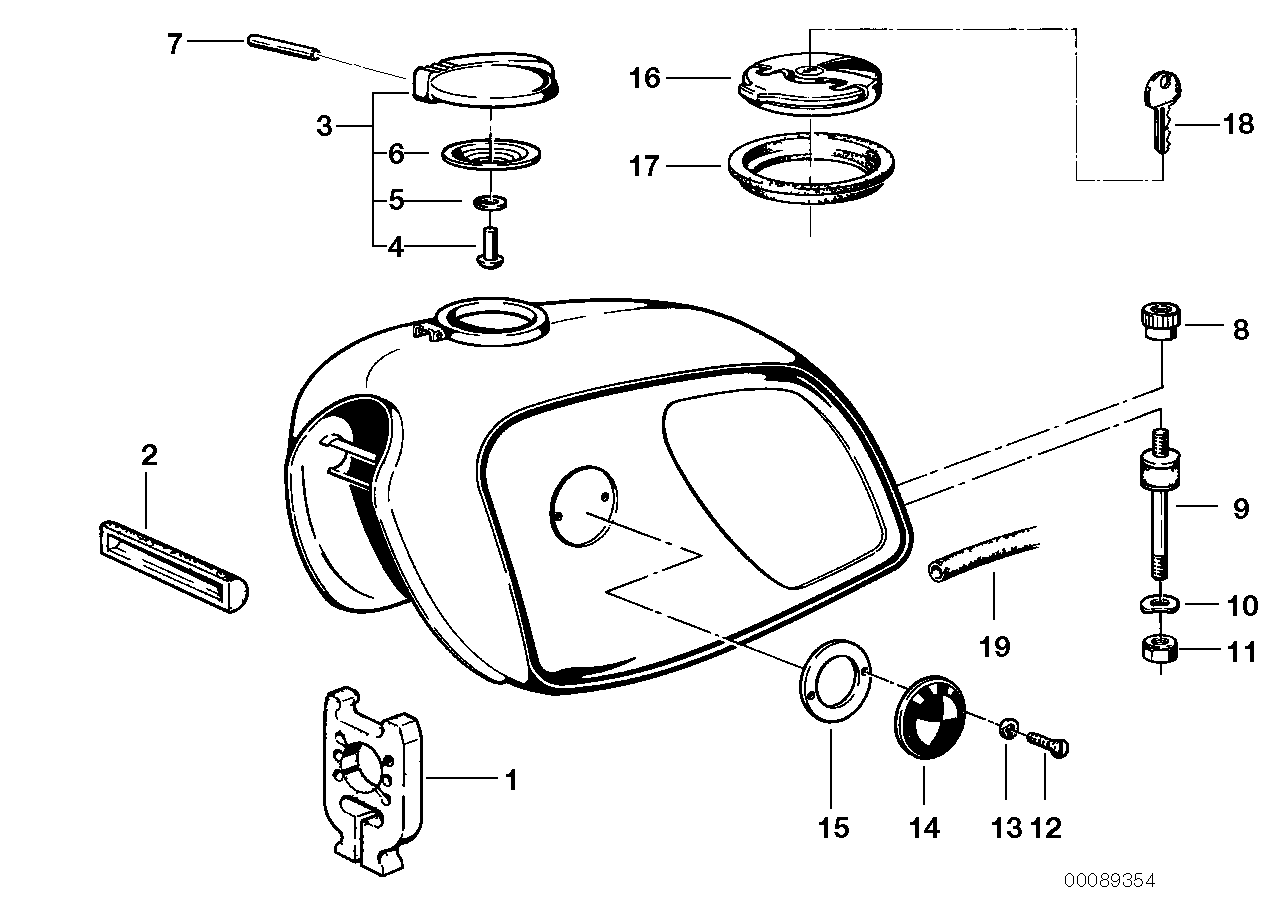 Kraftstofftank Anbauteile