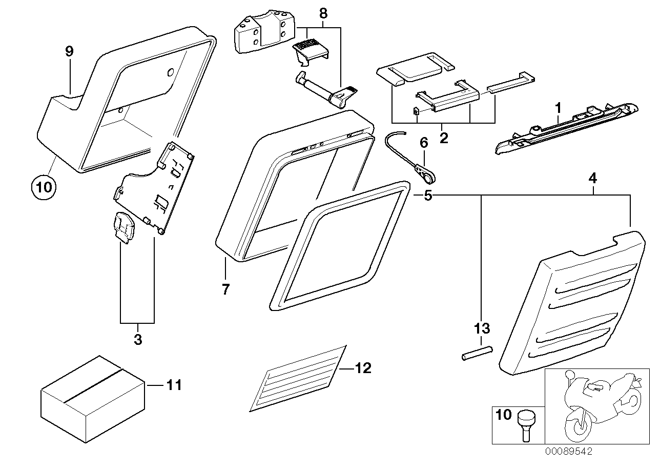 Case, variable / single parts