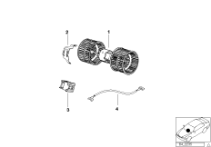 Electric parts for heater