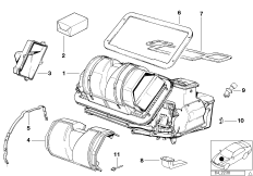 Housing parts - air conditioning