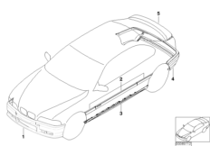 Montagem posterior Kit aerodinâmico M