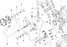 VANOS cylinder head mounting parts