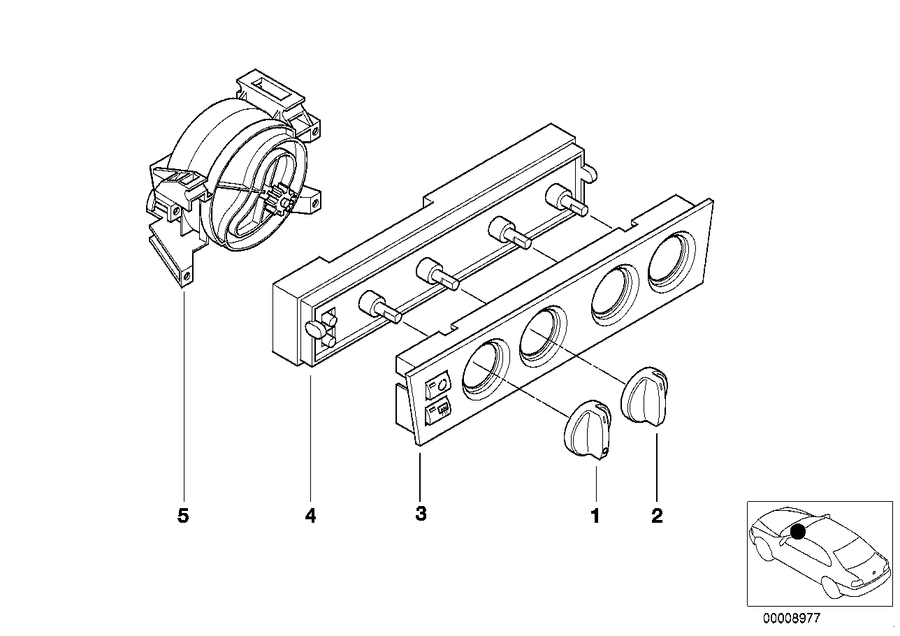 Verwarmingbediening