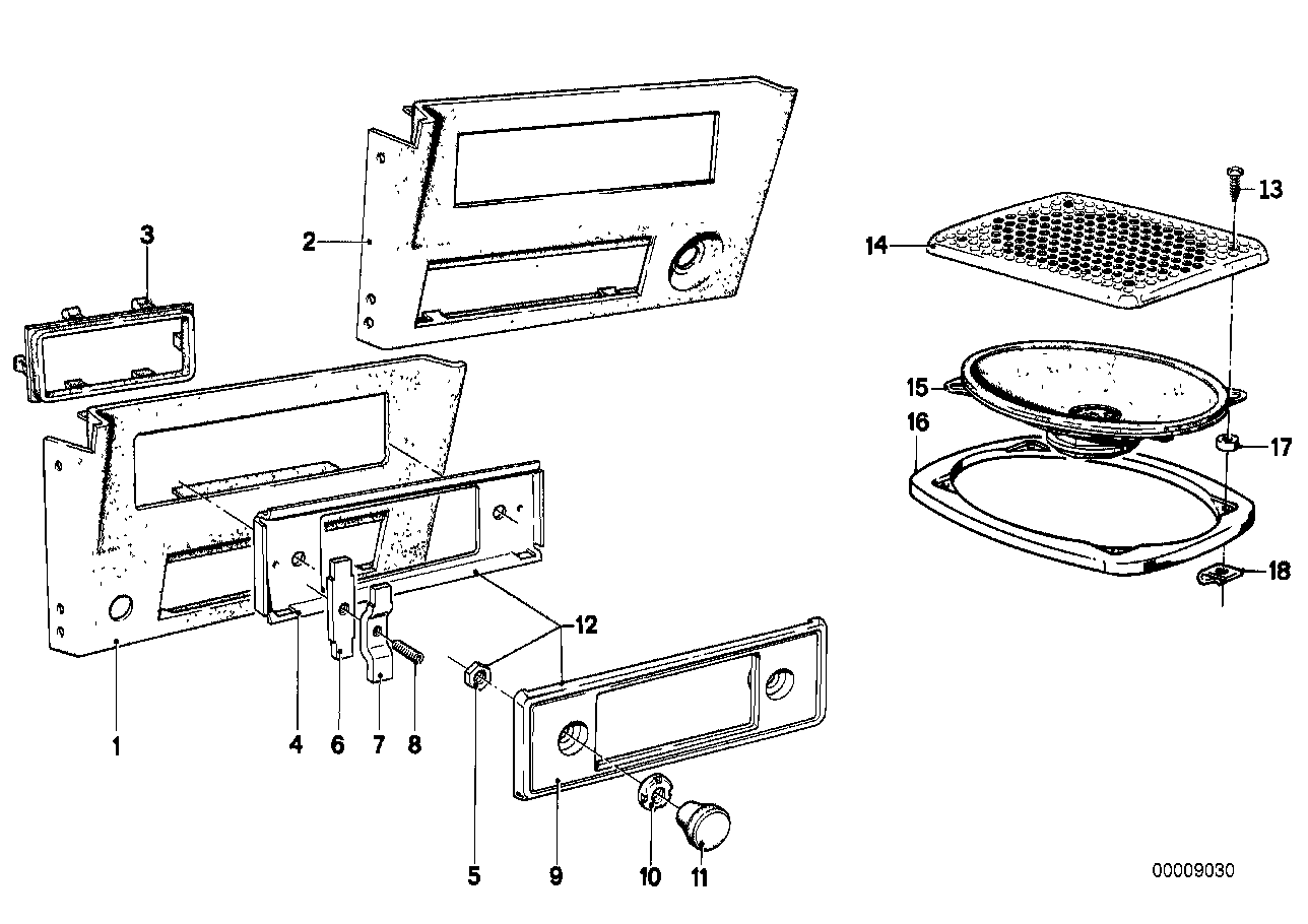 Delar stereosystem