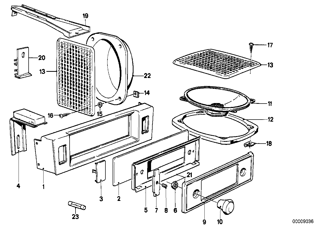 Delar stereosystem